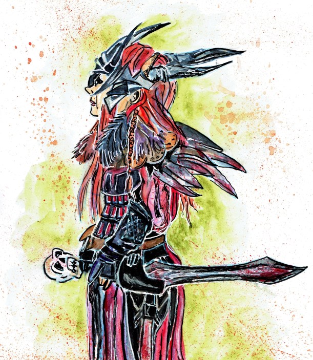 Larp-Kriegerin-Oberkörper