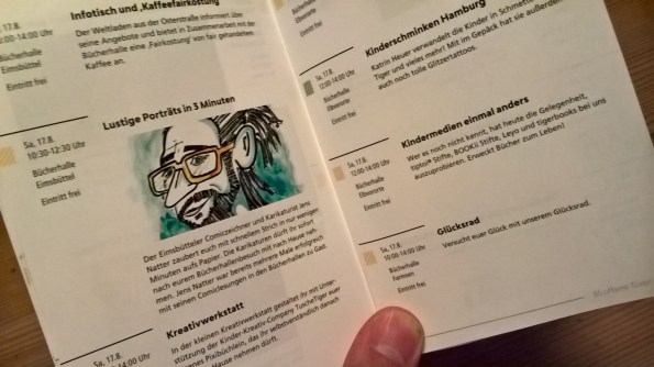 Karikaturen Bücherhallen jubiläum