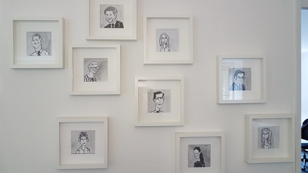 Karikaturen mit Rahmen