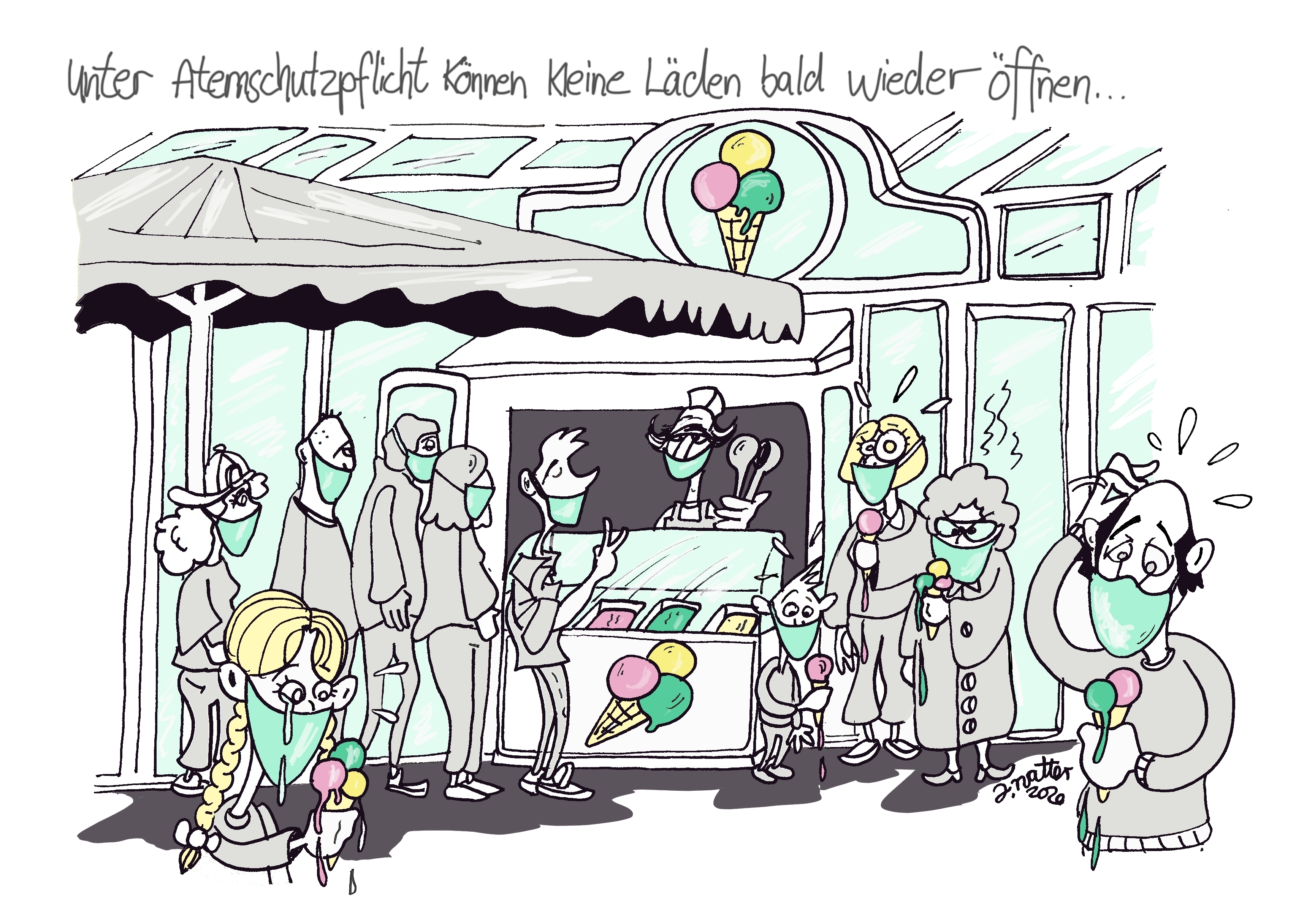 10.Corona kleine Läden Eis